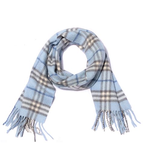 burberry cashmere scarf light blue|Burberry check cashmere scarf sale.